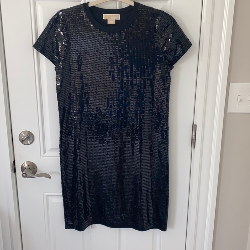 Michael Kors sequined black dress - size M